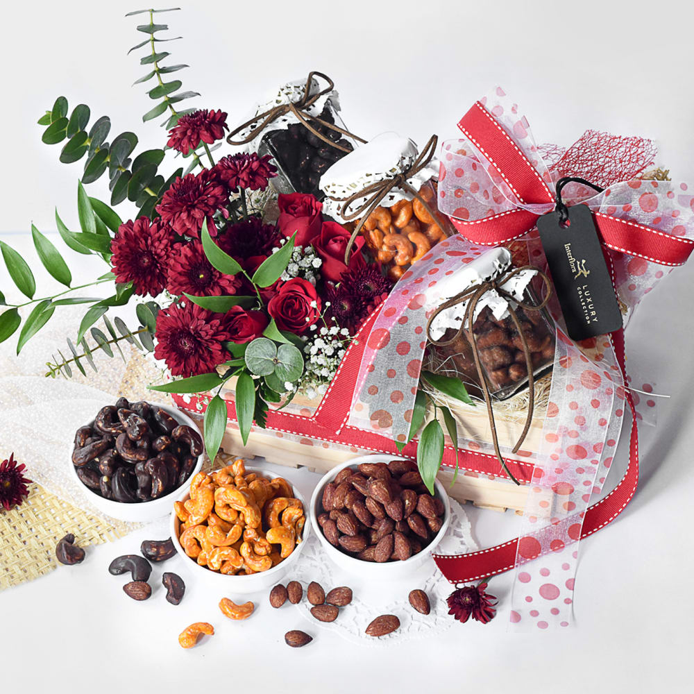 Flowers and Dry Fruits Hamper